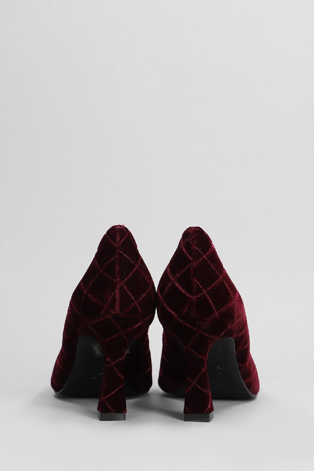 Deliberti Festa Decollete Lilly In Velluto Bordeaux Cod. 402856 - Deliberti The Luxury Shopping