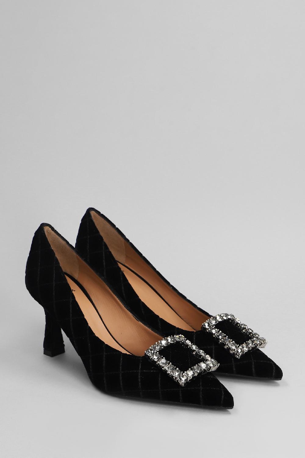 Deliberti Festa Decollete Lilly In Velluto Nero Cod. 402849 - Deliberti The Luxury Shopping