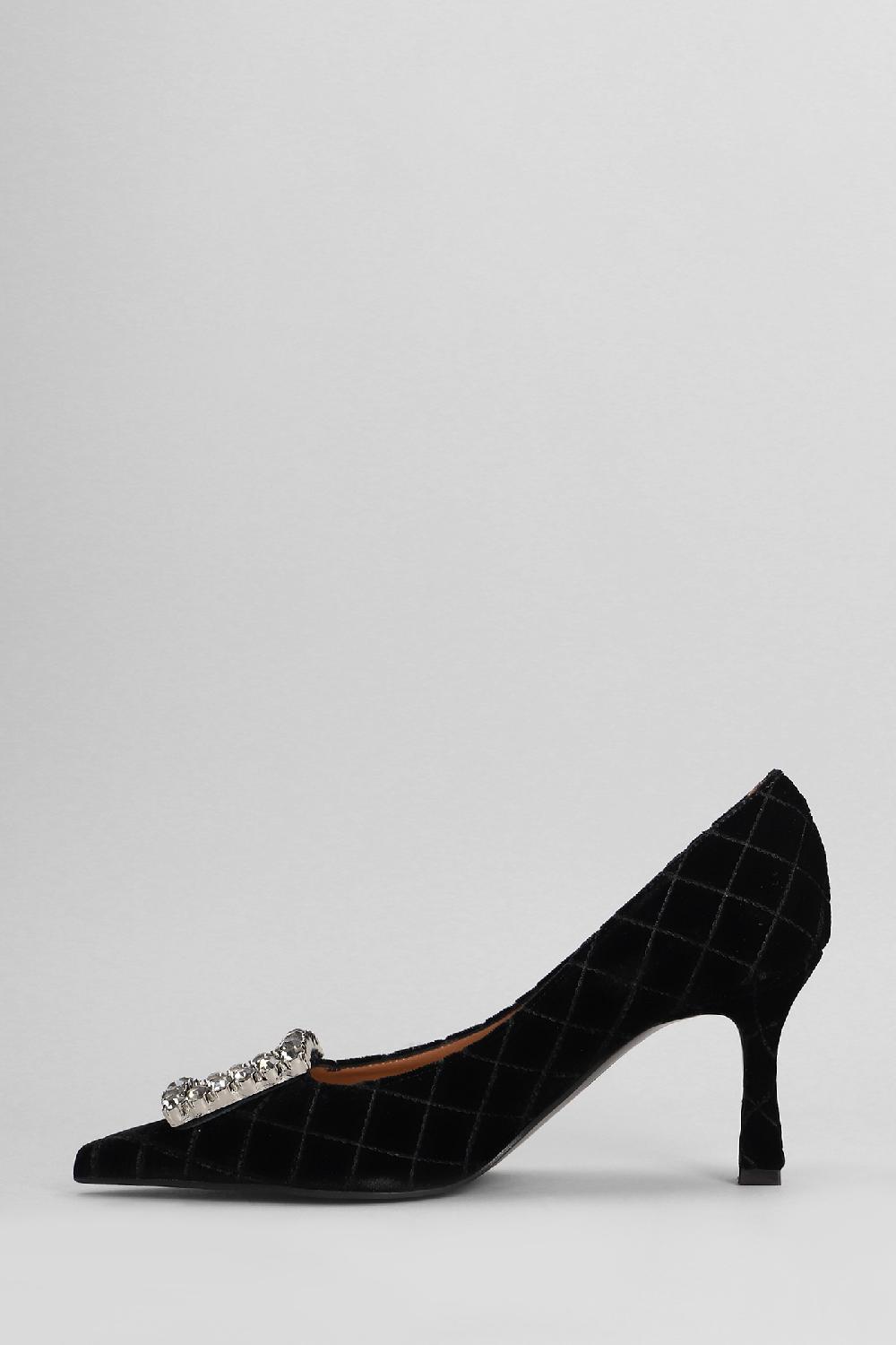Deliberti Festa Decollete Lilly In Velluto Nero Cod. 402849 - Deliberti The Luxury Shopping