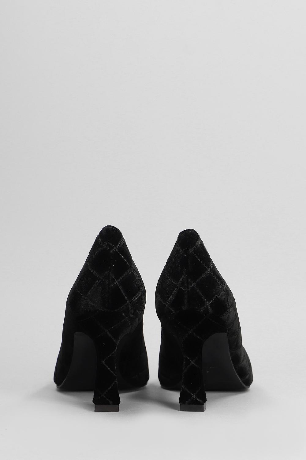 Deliberti Festa Decollete Lilly In Velluto Nero Cod. 402849 - Deliberti The Luxury Shopping