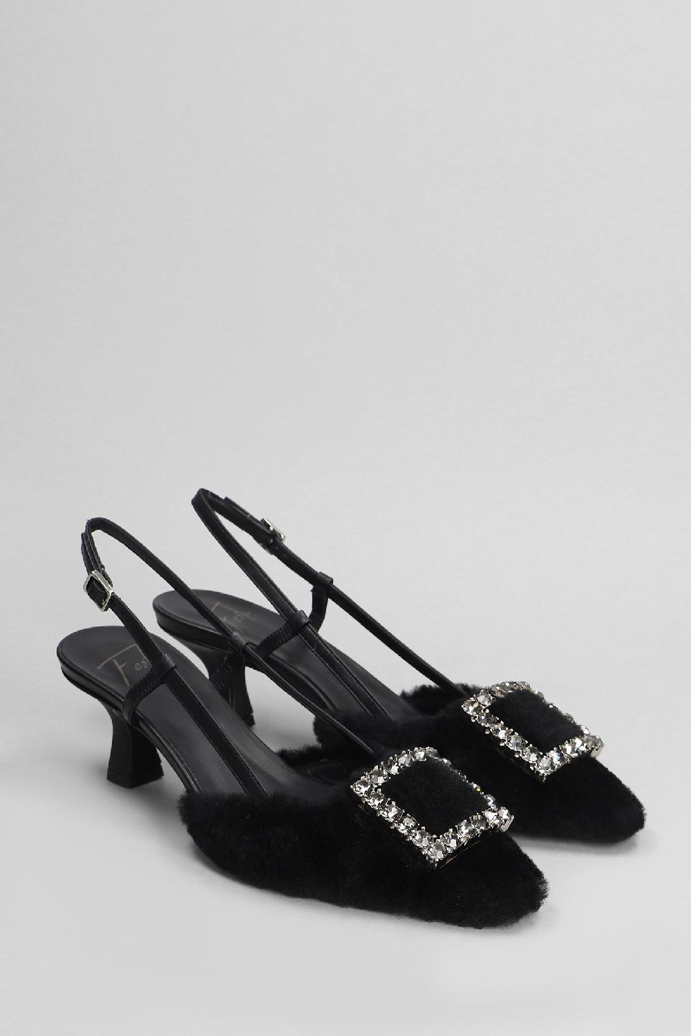 Deliberti Festa Decollete Stefi In Pelle Nera Cod. 402858 - Deliberti The Luxury Shopping