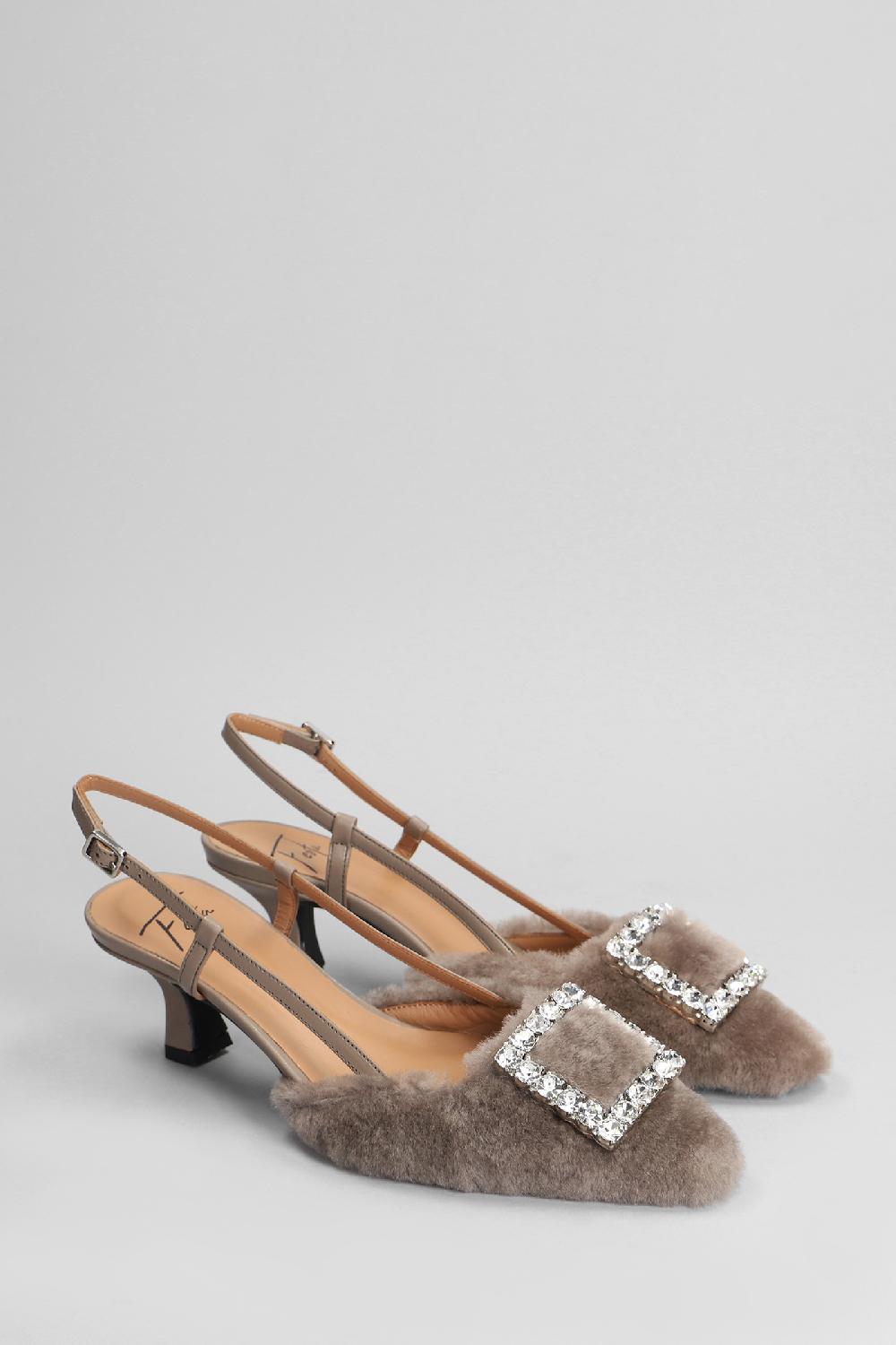Deliberti Festa Decollete Stefi In Pelle Taupe Cod. 402857 - Deliberti The Luxury Shopping