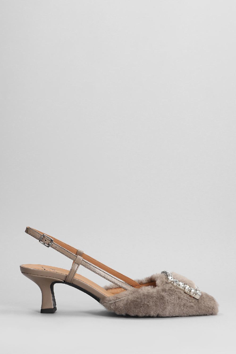 Deliberti Festa Decollete stefi in pelle taupe cod. 402857 - Deliberti The Luxury Shopping