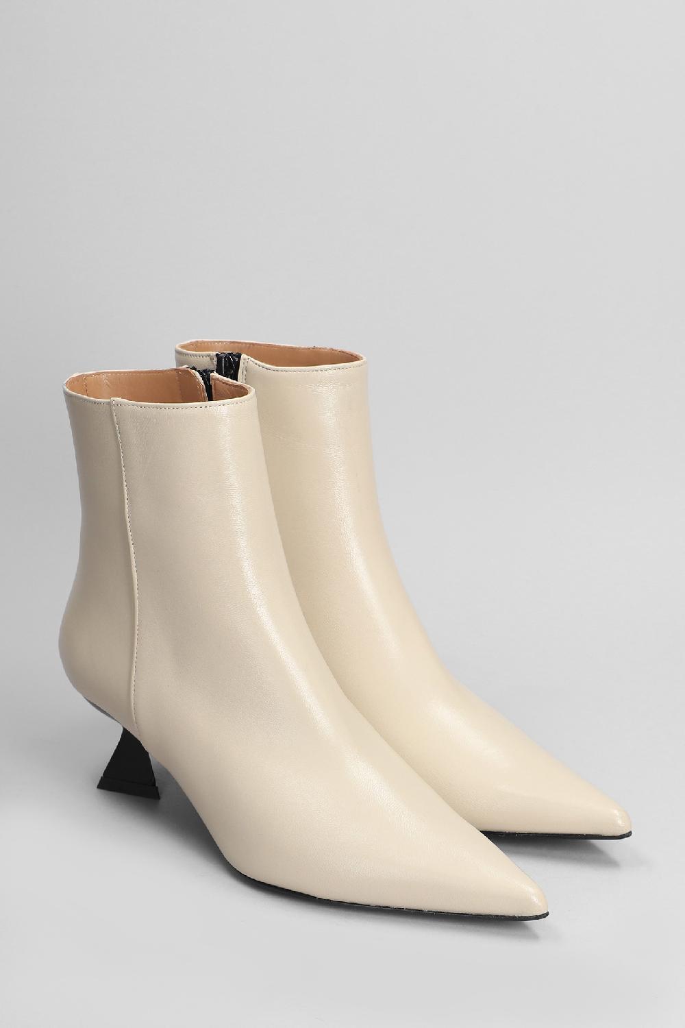 Deliberti Festa Tronchetti Tacco Alto Jina In Pelle Beige Cod. 402860 - Deliberti The Luxury Shopping