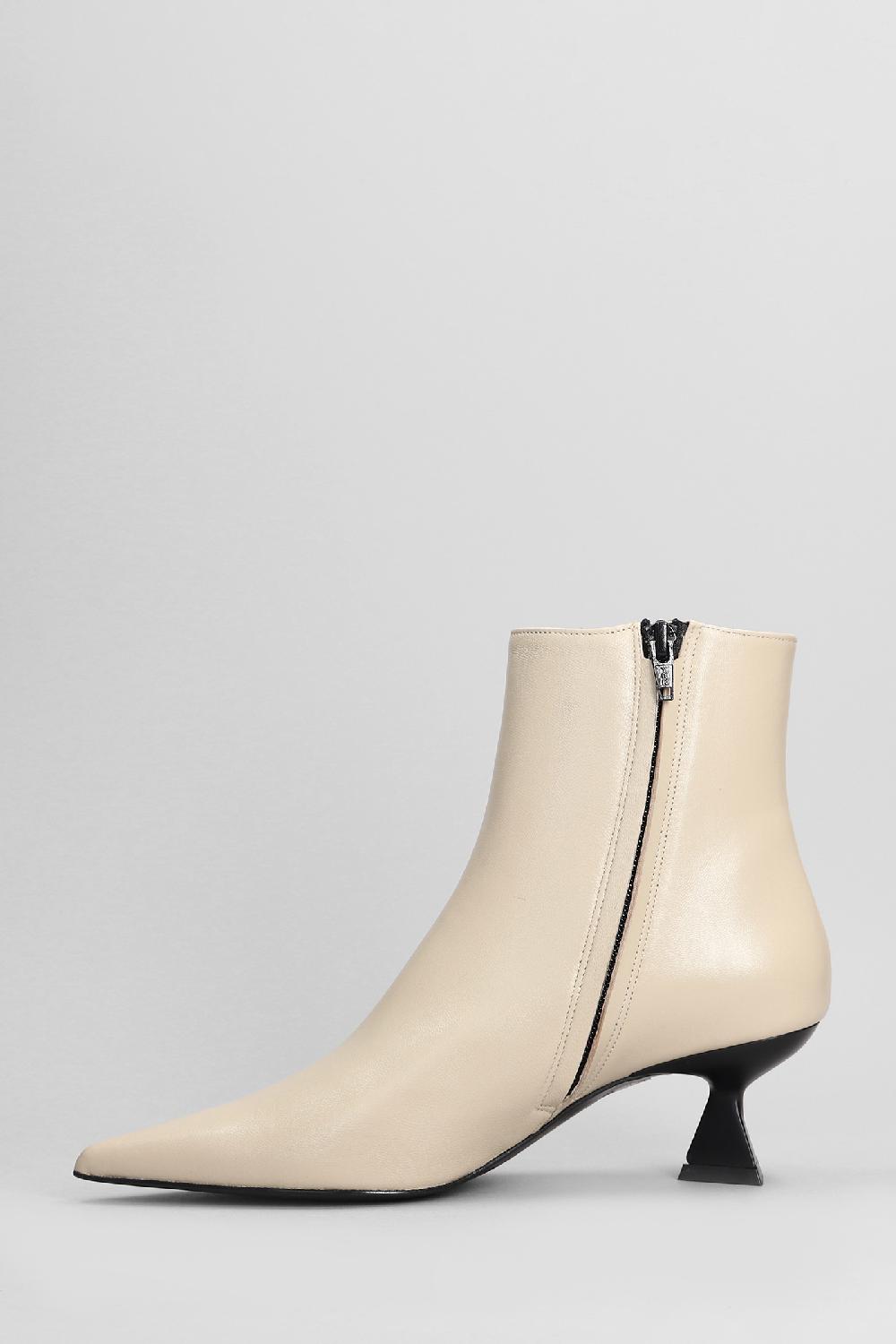 Deliberti Festa Tronchetti Tacco Alto Jina In Pelle Beige Cod. 402860 - Deliberti The Luxury Shopping
