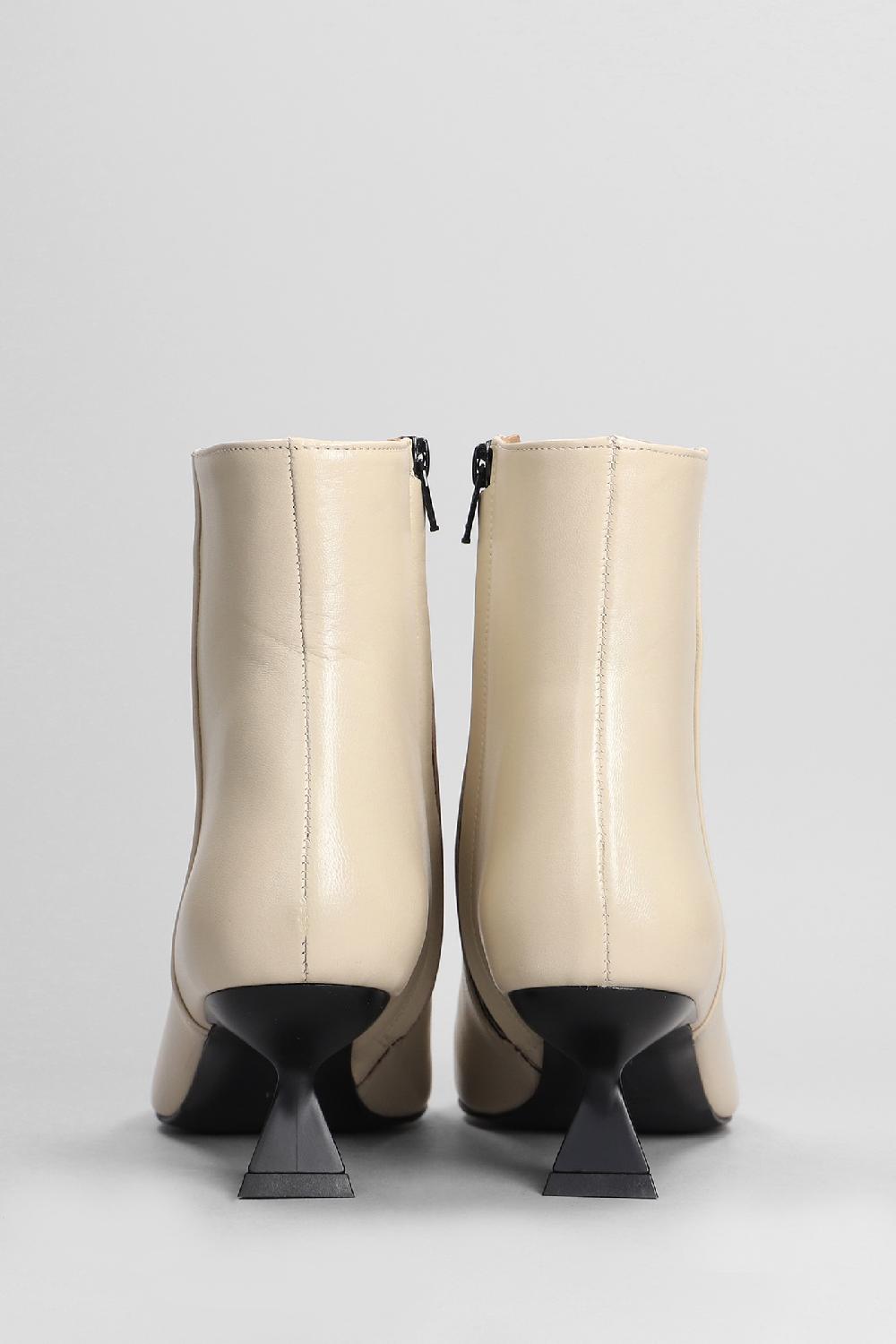 Deliberti Festa Tronchetti Tacco Alto Jina In Pelle Beige Cod. 402860 - Deliberti The Luxury Shopping