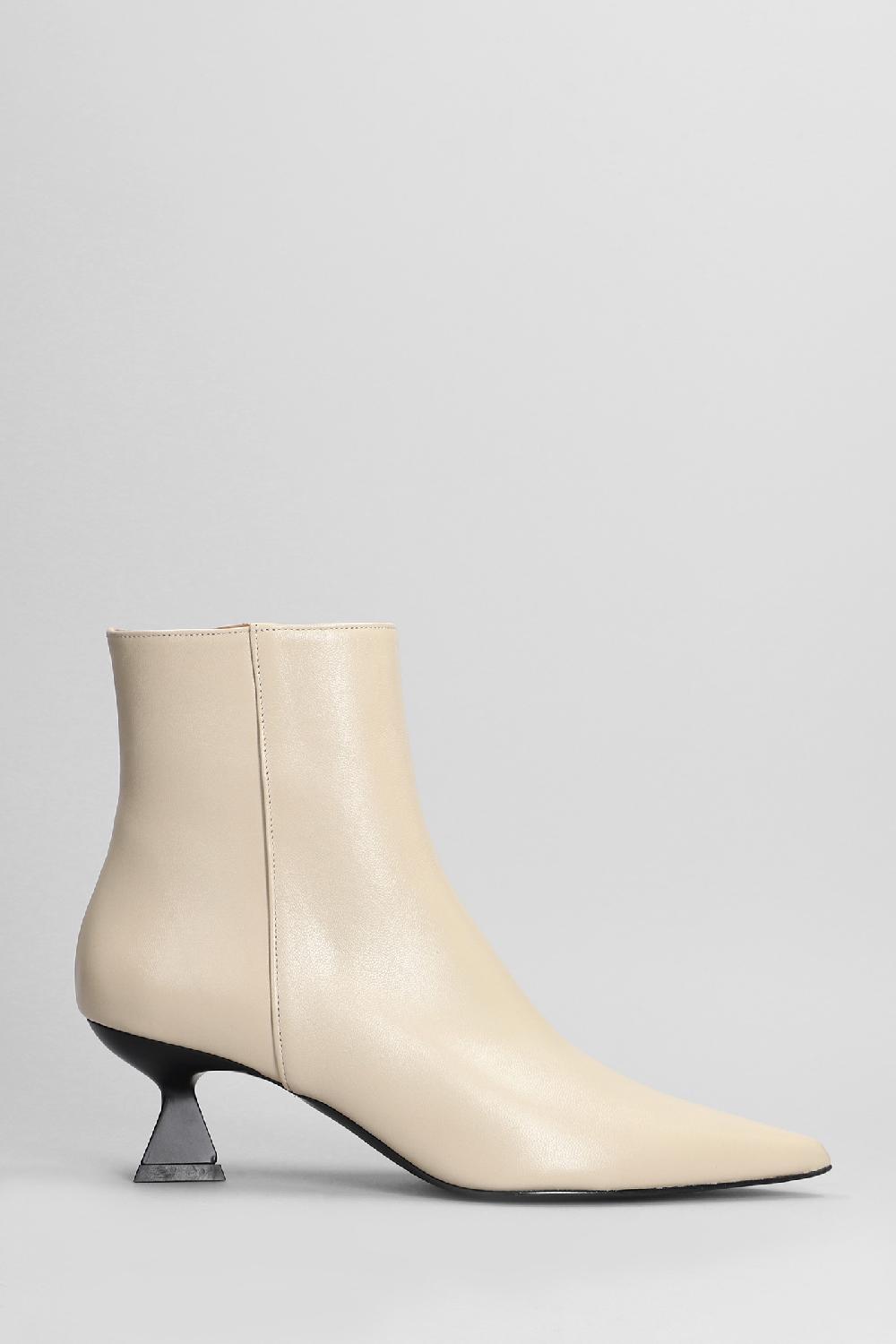 Deliberti Festa Tronchetti tacco alto jina in pelle beige cod. 402860 - Deliberti The Luxury Shopping