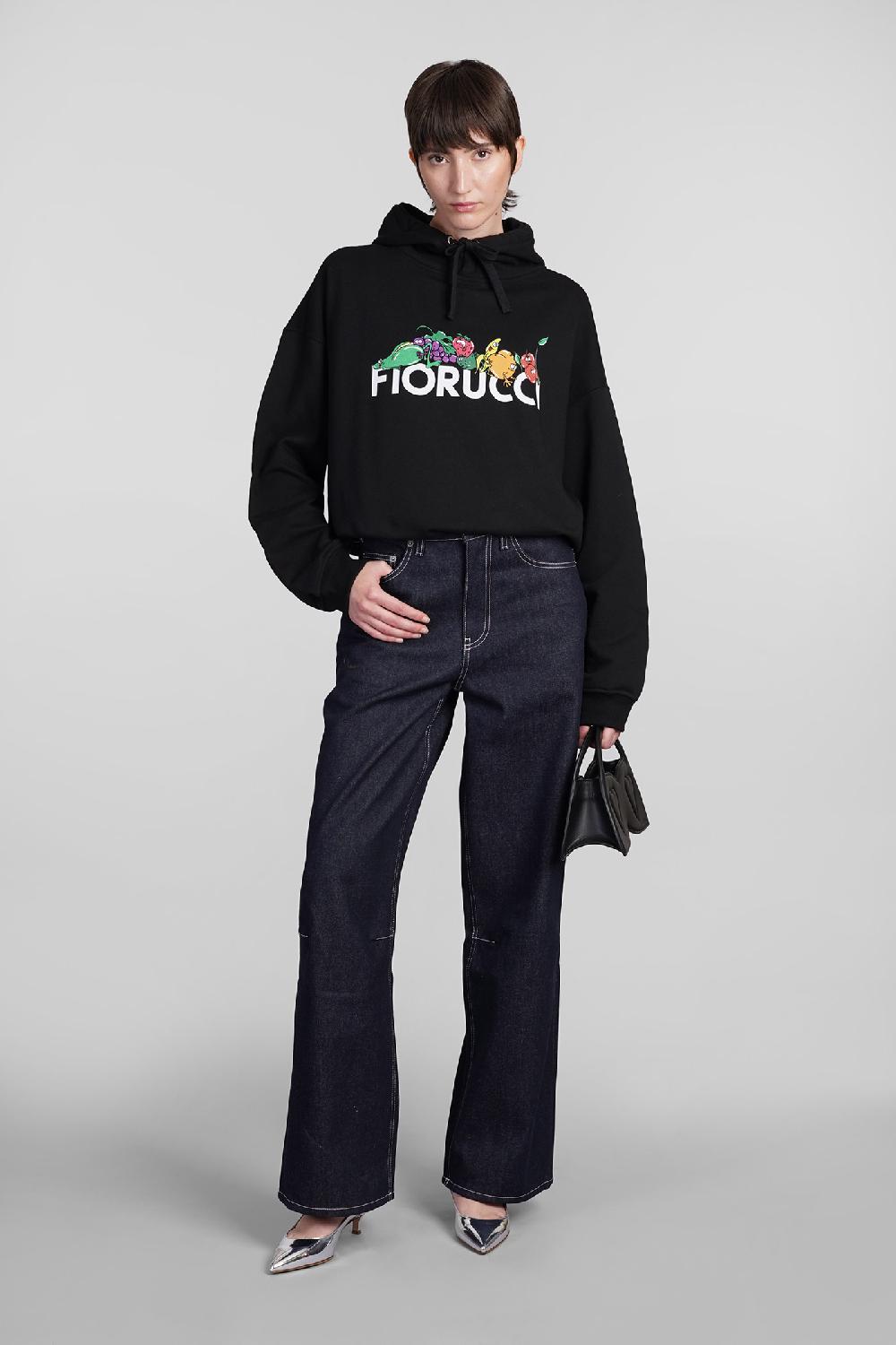 Deliberti Fiorucci Felpa In Cotone Nero Cod. 401884 - Deliberti The Luxury Shopping