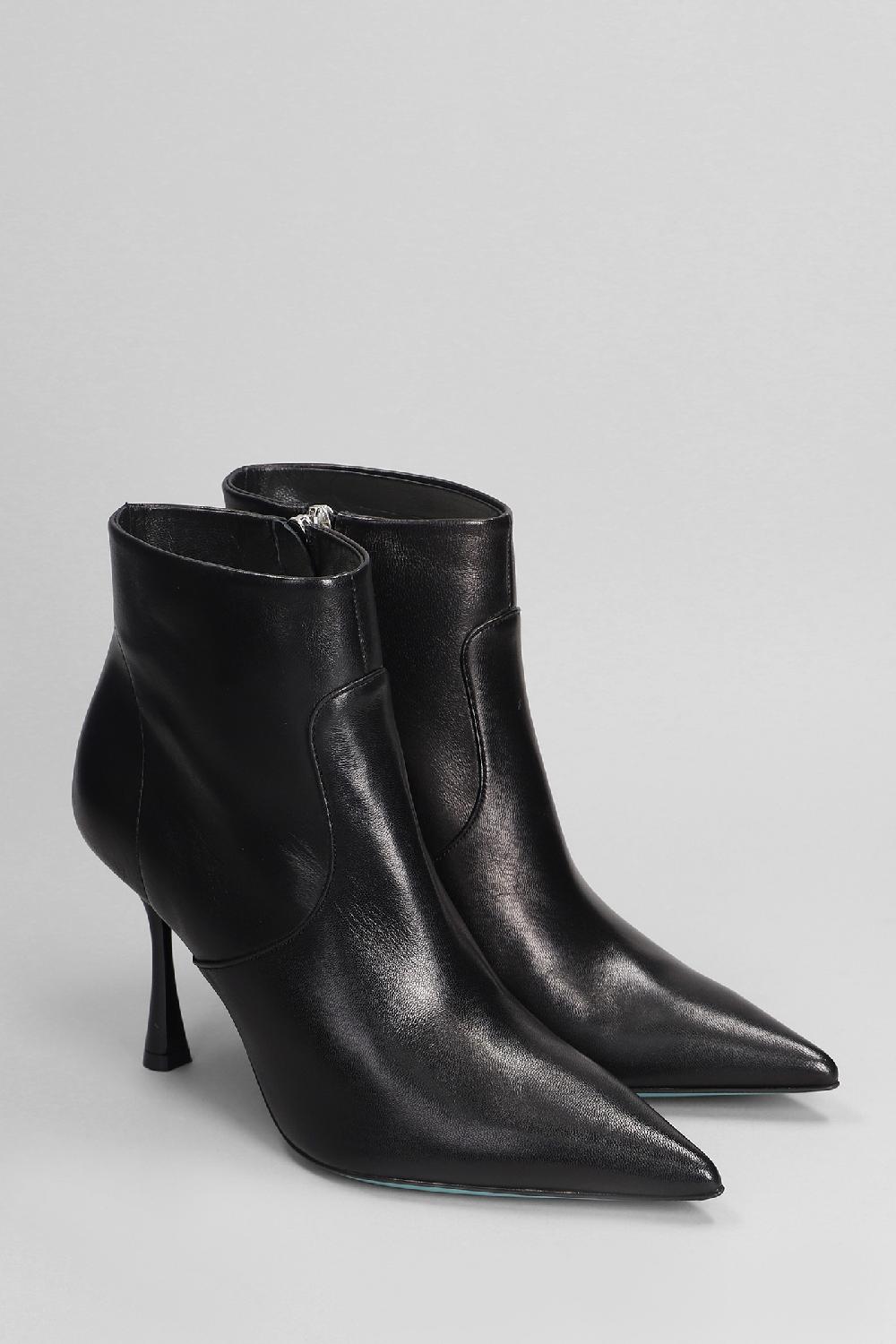 Deliberti Fratelli Russo Tronchetti Tacco Alto In Pelle Nera Cod. 402411 - Deliberti The Luxury Shopping