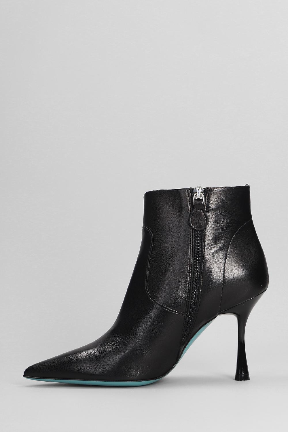 Deliberti Fratelli Russo Tronchetti Tacco Alto In Pelle Nera Cod. 402411 - Deliberti The Luxury Shopping
