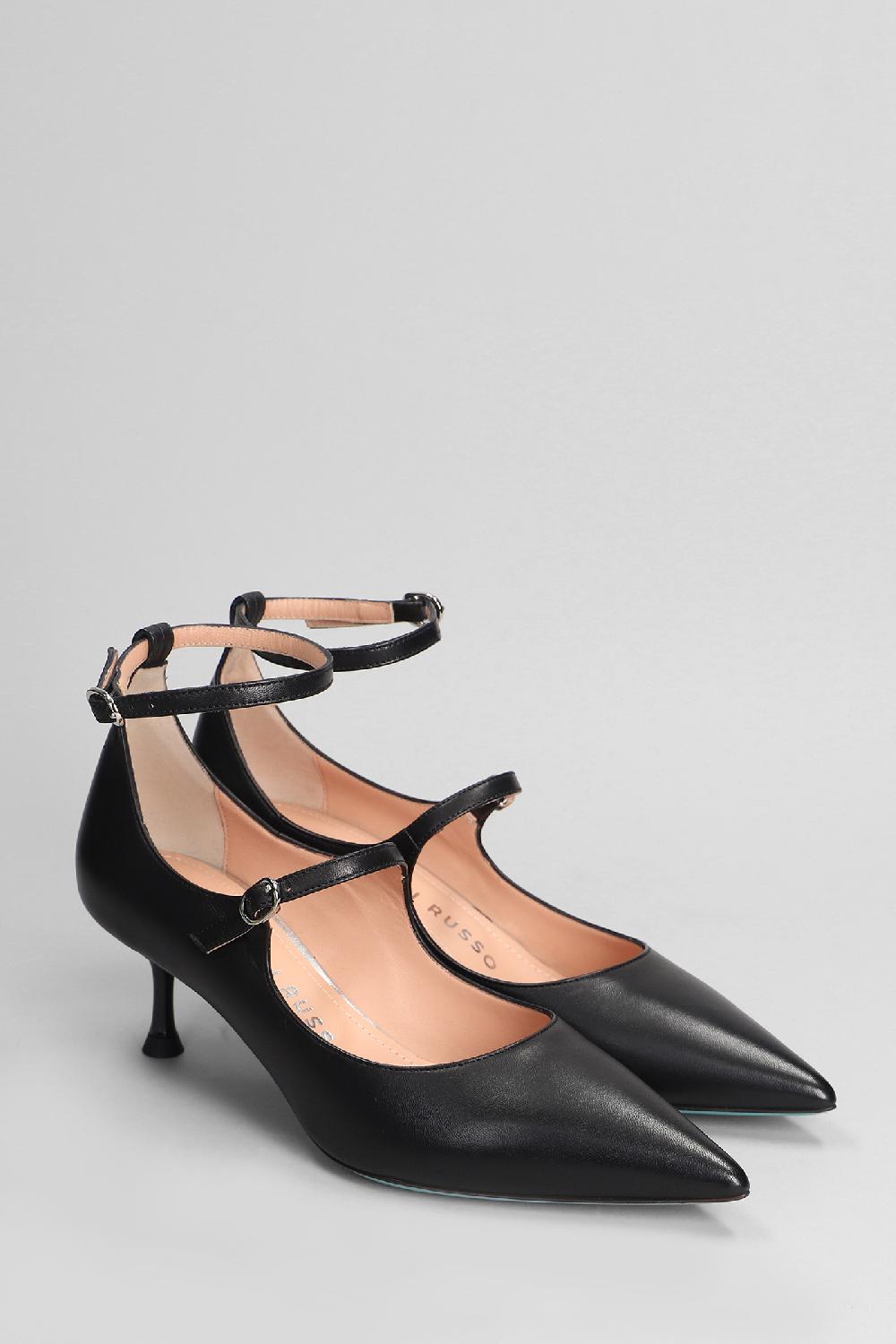 Deliberti Fratelli Russo Tronchetti Tacco Alto In Pelle Nera Cod. 402943 - Deliberti The Luxury Shopping