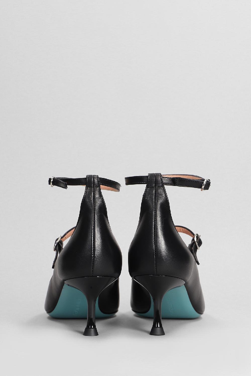 Deliberti Fratelli Russo Tronchetti Tacco Alto In Pelle Nera Cod. 402943 - Deliberti The Luxury Shopping