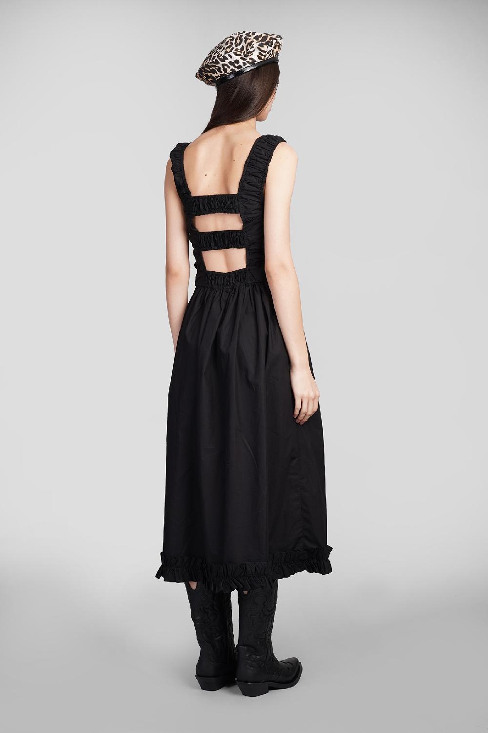 Deliberti Ganni Abito In Cotone Nero Cod. 409930 - Deliberti The Luxury Shopping