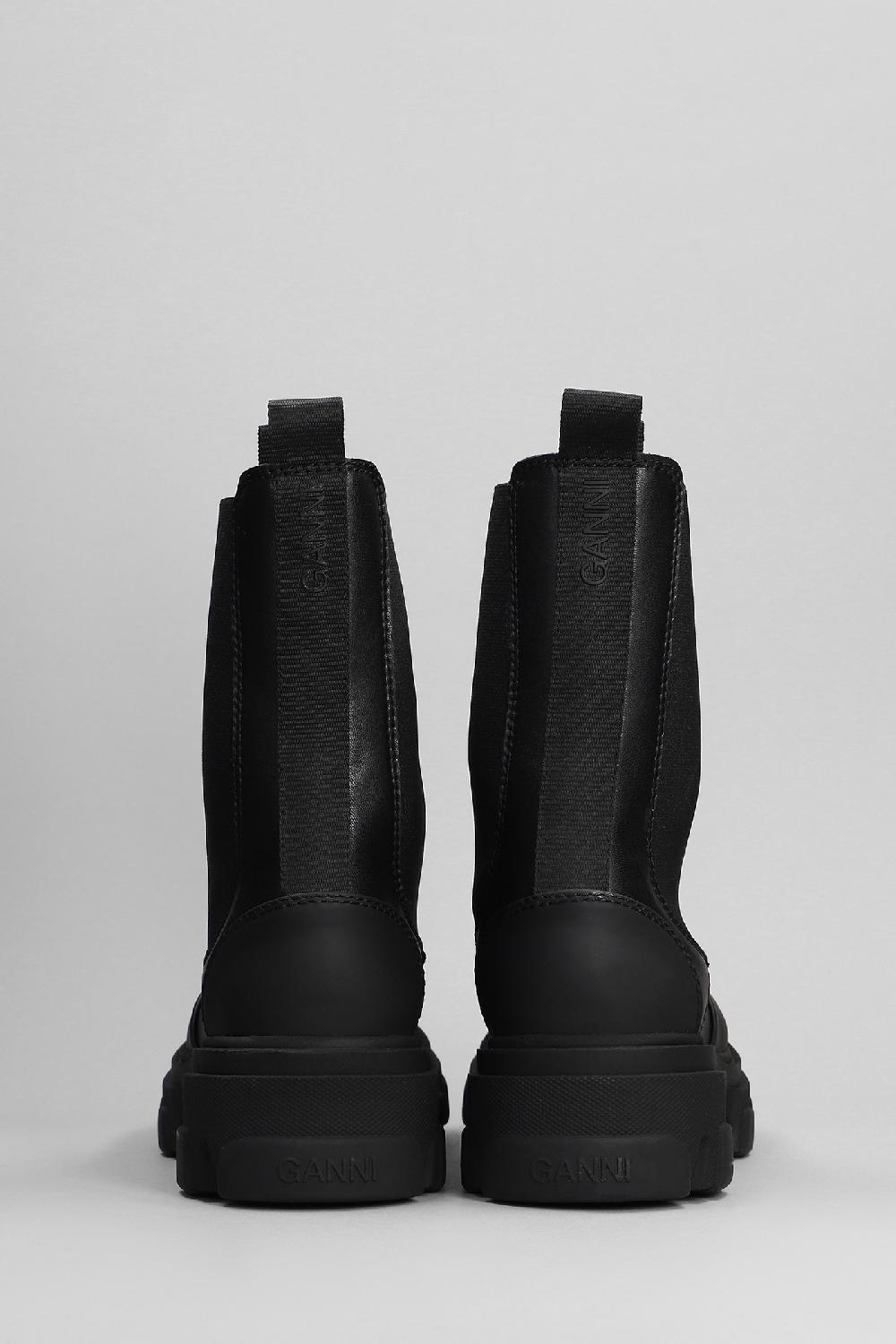 Deliberti Ganni Anfibi In Pelle Nera Cod. 395984 - Deliberti The Luxury Shopping