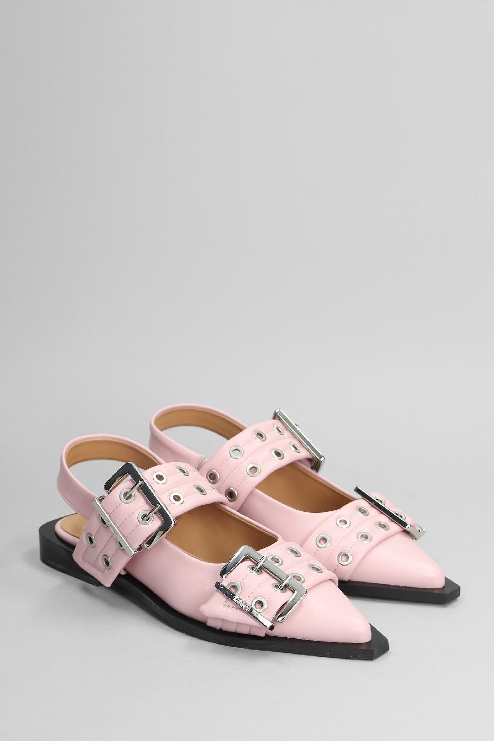 Deliberti Ganni Ballerine In Pelle Rosa Cod. 403429 - Deliberti The Luxury Shopping