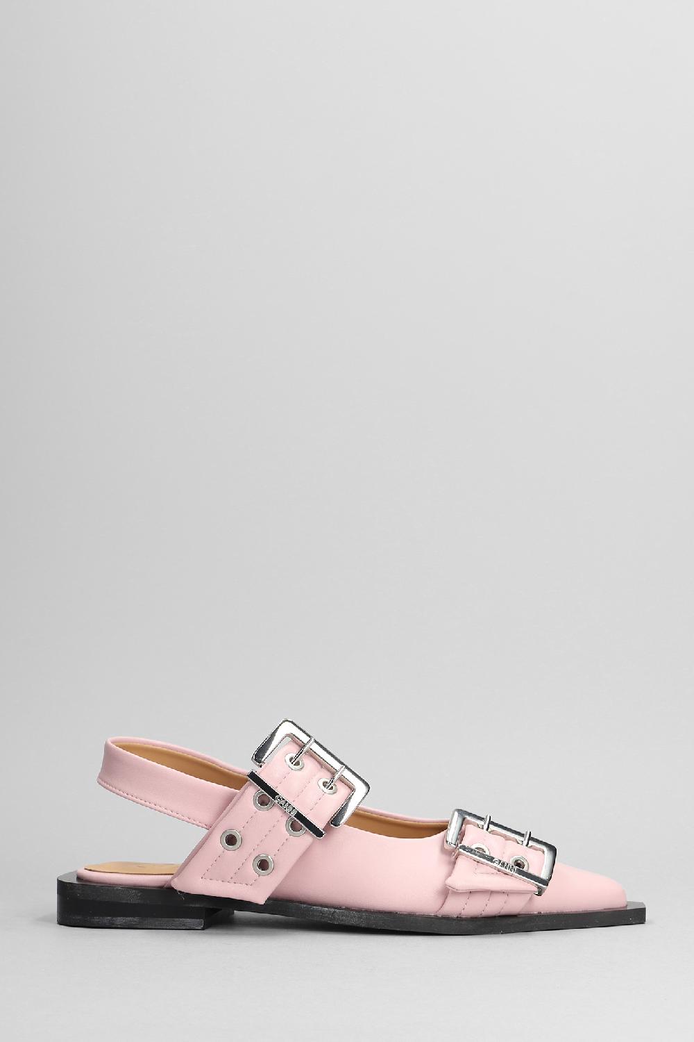 Deliberti Ganni Ballerine in pelle rosa cod. 403429 - Deliberti The Luxury Shopping
