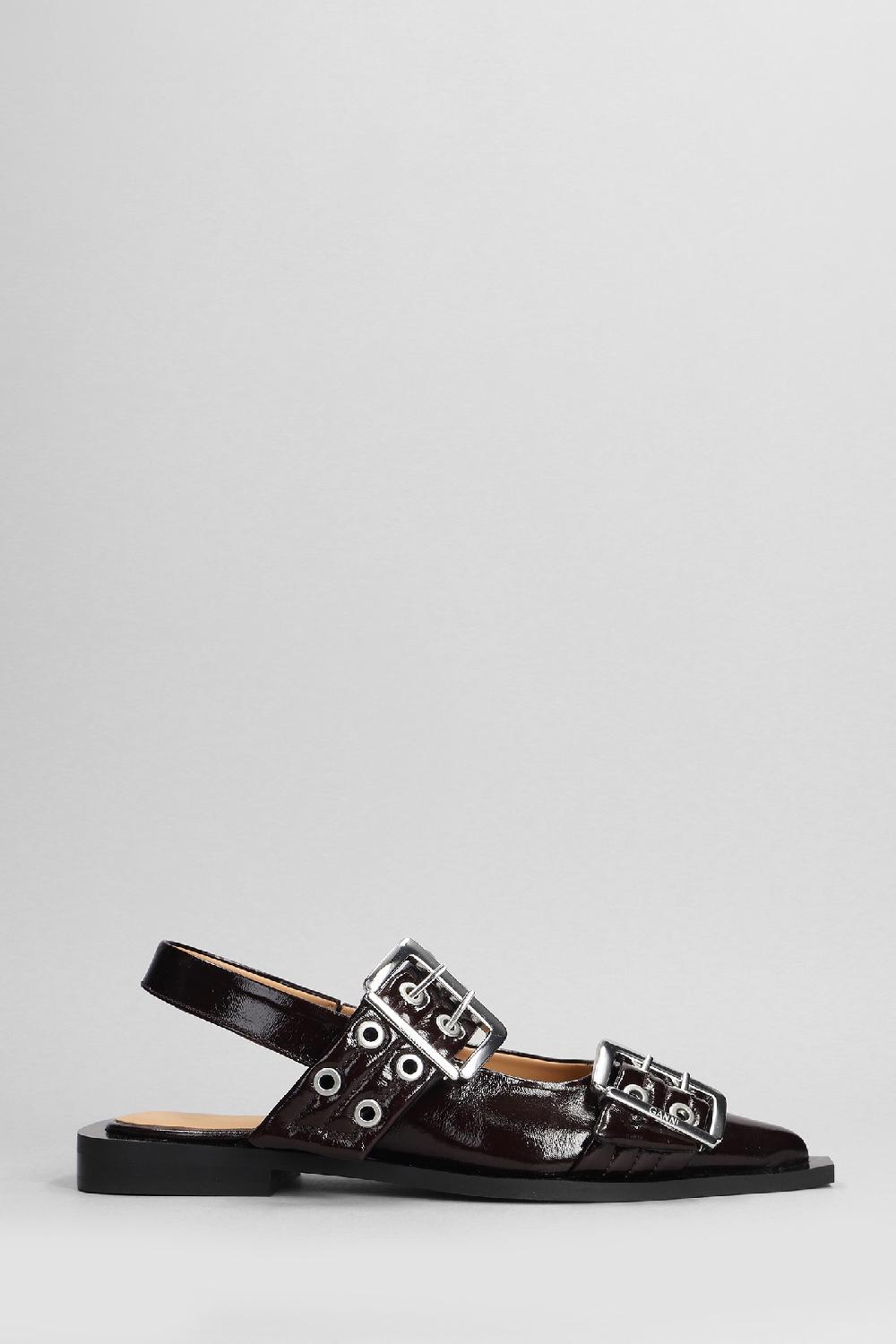 Deliberti Ganni Ballerine in poliestere bordeaux cod. 403427 - Deliberti The Luxury Shopping