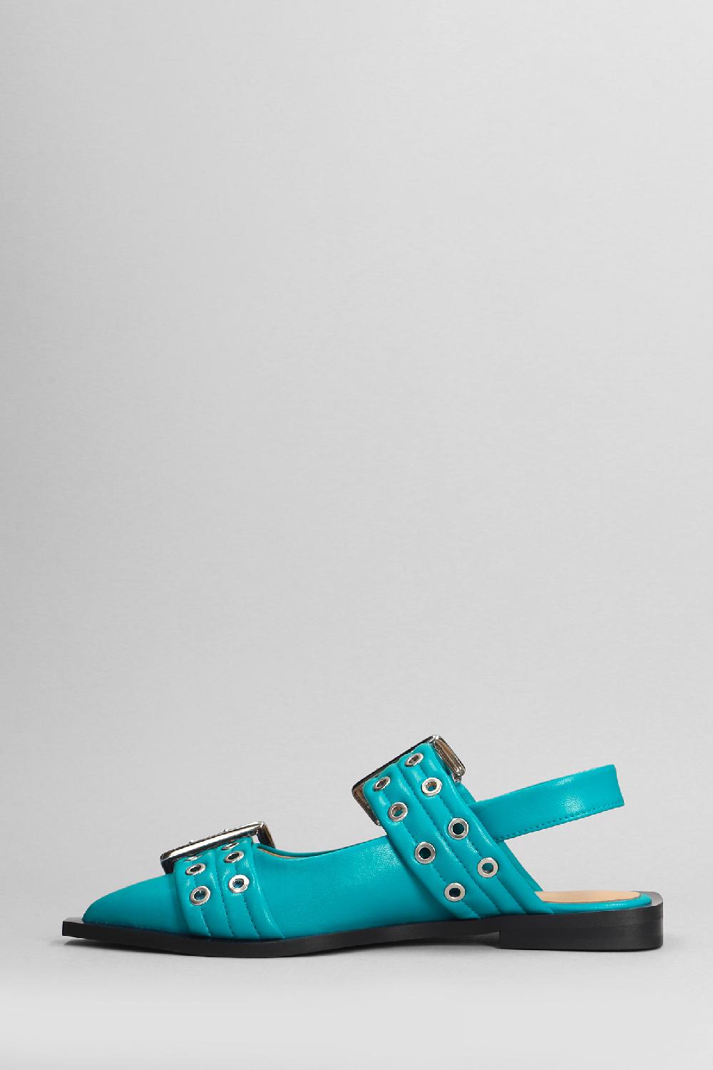 Deliberti Ganni Ballerine In Poliestere Celeste Cod. 403432 - Deliberti The Luxury Shopping
