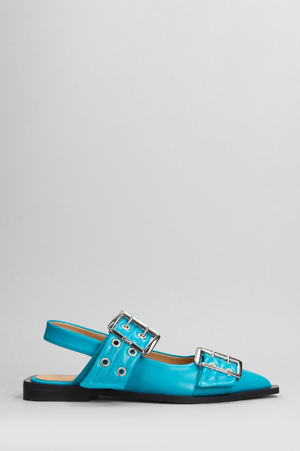 Deliberti Ganni Ballerine in poliestere celeste cod. 403432 - Deliberti The Luxury Shopping