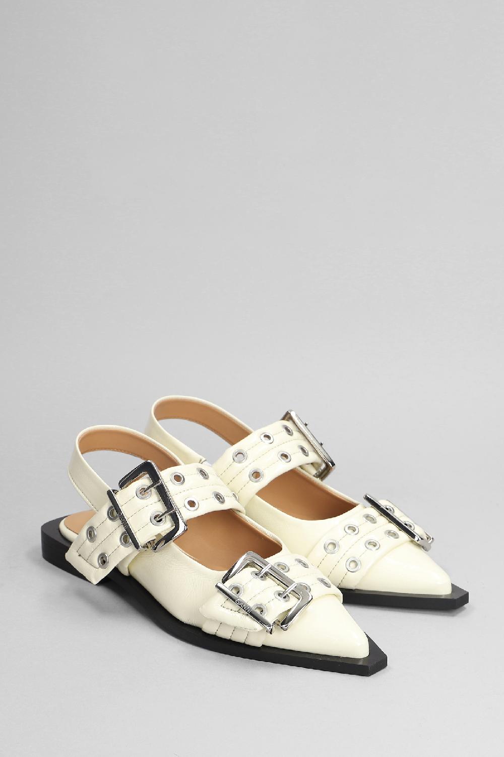 Deliberti Ganni Ballerine In Poliuretano Beige Cod. 403428 - Deliberti The Luxury Shopping