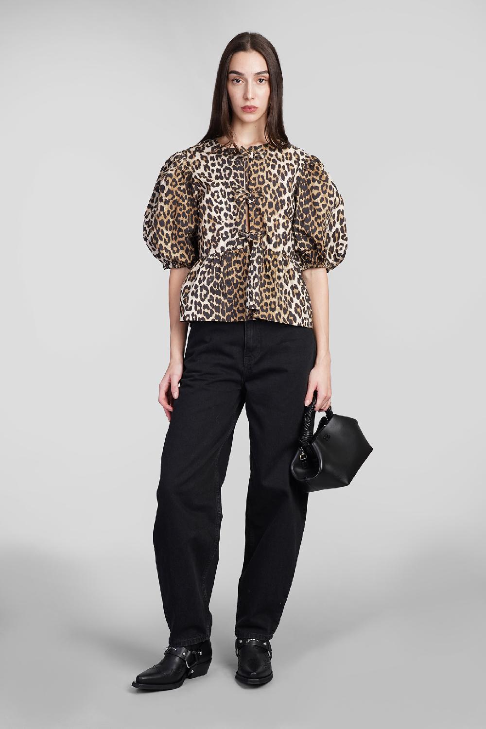 Deliberti Ganni Blusa In Cotone Animalier Cod. 409931 - Deliberti The Luxury Shopping