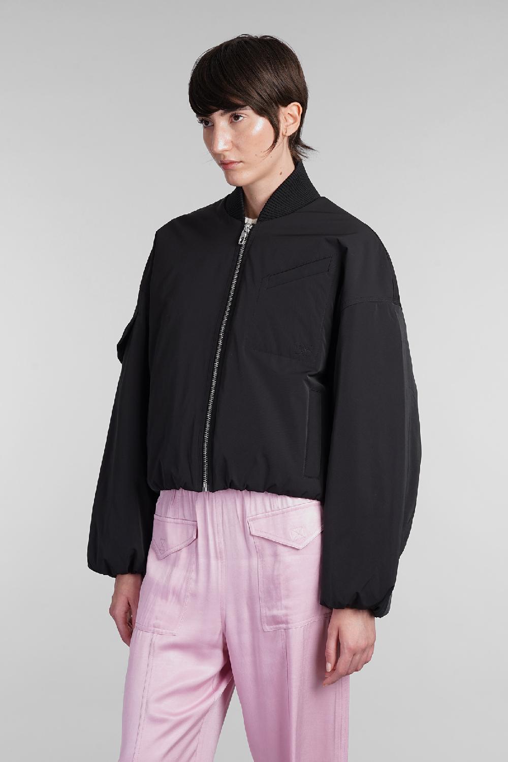 Deliberti Ganni Bomber In Poliestere Nero Cod. 403491 - Deliberti The Luxury Shopping