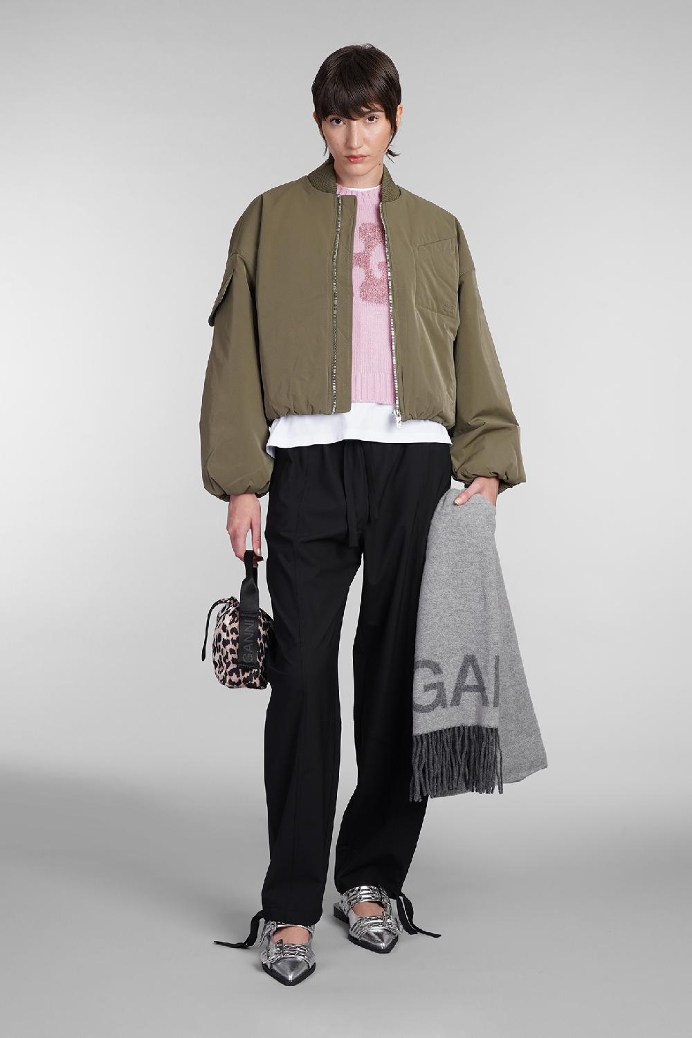 Deliberti Ganni Bomber In Poliestere Verde Cod. 403492 - Deliberti The Luxury Shopping