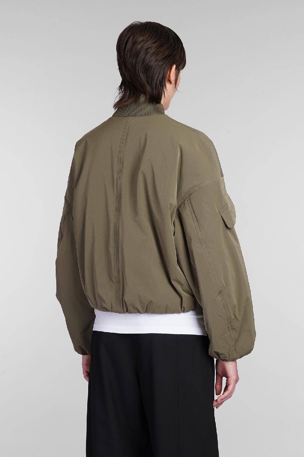 Deliberti Ganni Bomber In Poliestere Verde Cod. 403492 - Deliberti The Luxury Shopping