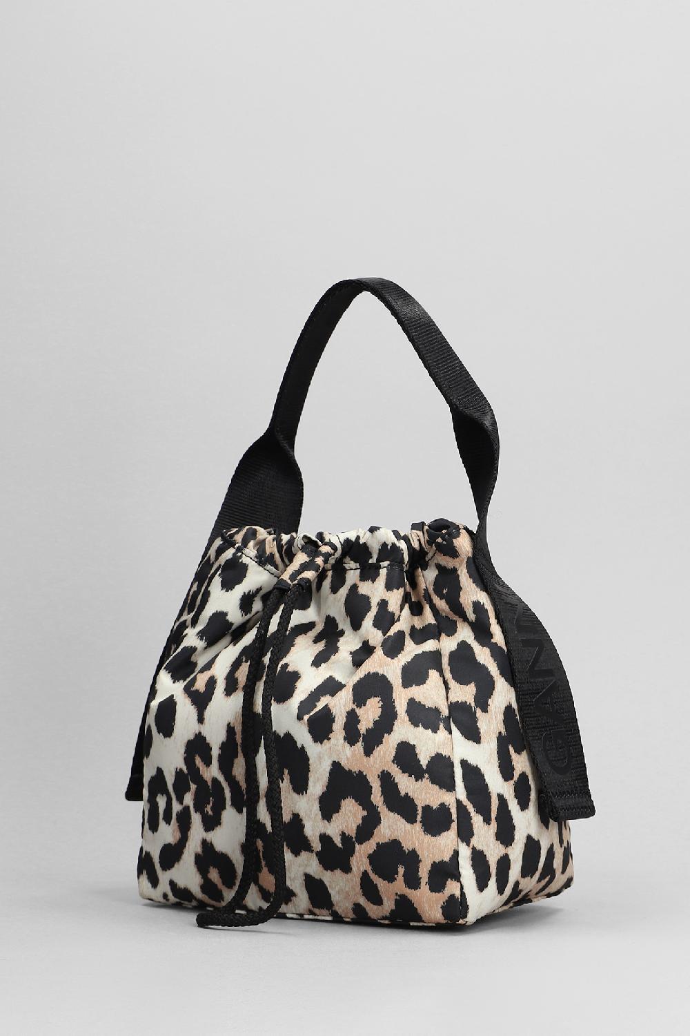 Deliberti Ganni Borsa A Mano In Poliestere Animalier Cod. 397729 - Deliberti The Luxury Shopping
