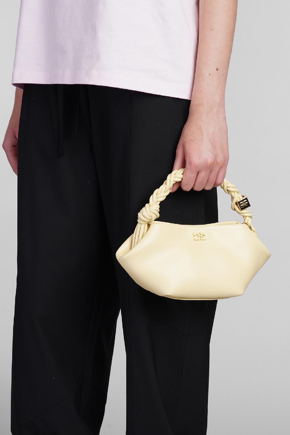 Deliberti Ganni Borsa A Spalla Bou Bag Mini In Pelle Gialla Cod. 403480 - Deliberti The Luxury Shopping