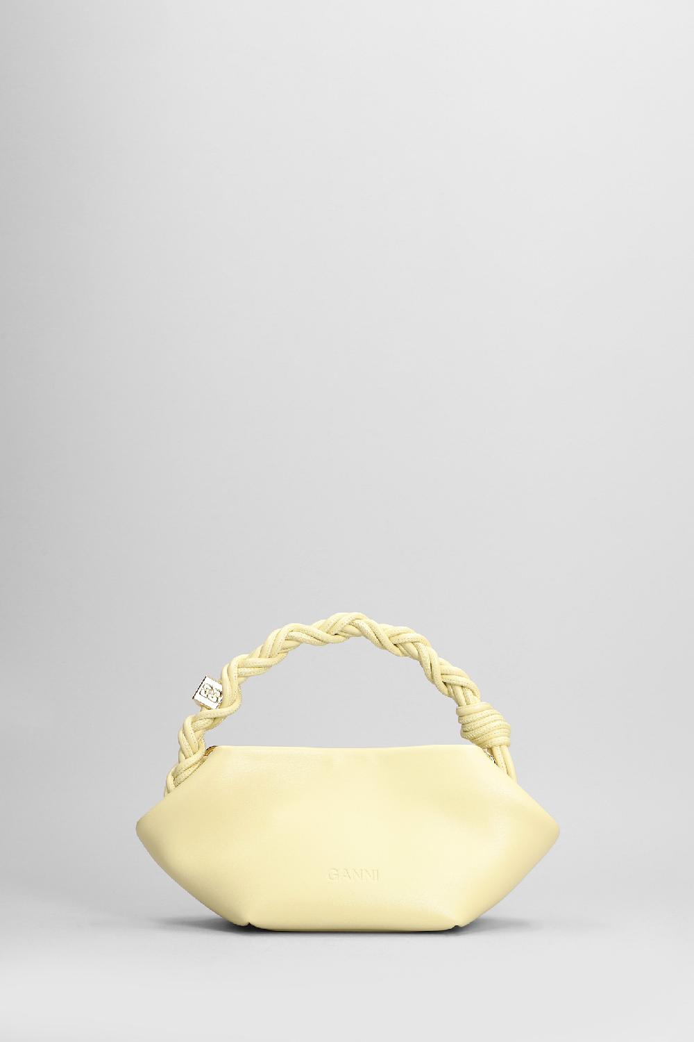 Deliberti Ganni Borsa A Spalla Bou Bag Mini In Pelle Gialla Cod. 403480 - Deliberti The Luxury Shopping