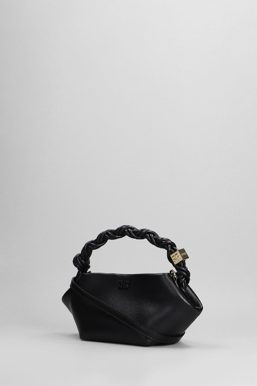 Deliberti Ganni Borsa A Spalla Bou Bag Mini In Pelle Nera Cod. 403478 - Deliberti The Luxury Shopping