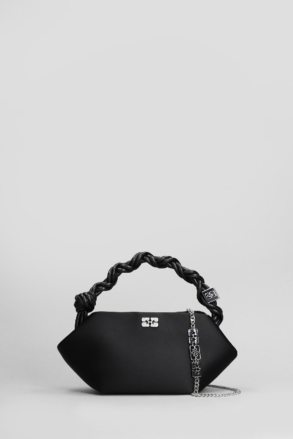 Deliberti Ganni Borsa a spalla bou bag mini in poliestere nero cod. 409925 - Deliberti The Luxury Shopping