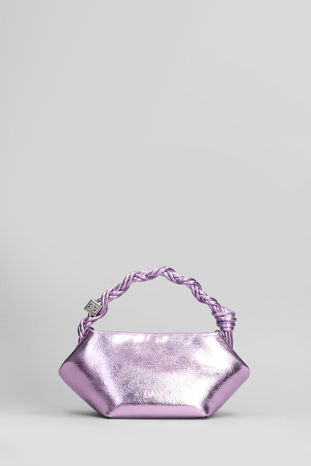 Deliberti Ganni Borsa A Spalla Bou Bag Mini Metal In Pelle Rosa Cod. 409924 - Deliberti The Luxury Shopping