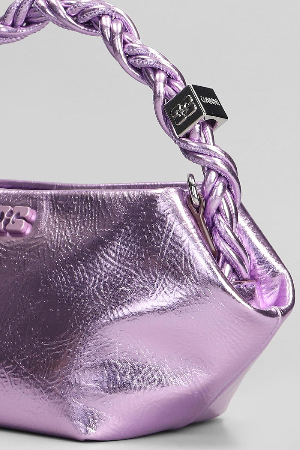 Deliberti Ganni Borsa A Spalla Bou Bag Mini Metal In Pelle Rosa Cod. 409924 - Deliberti The Luxury Shopping