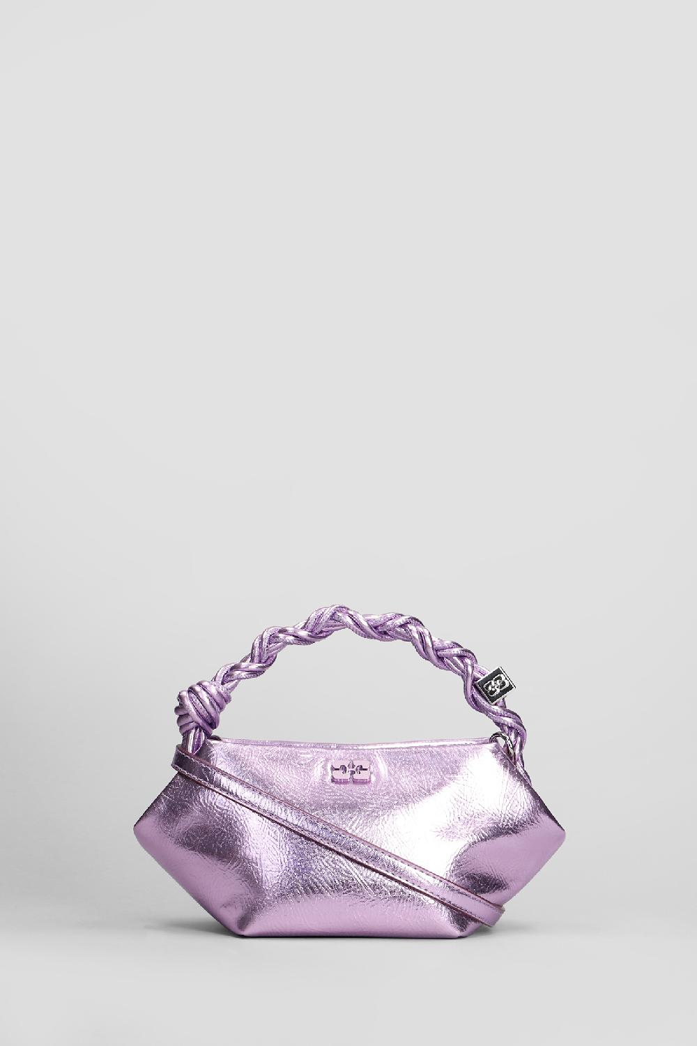 Deliberti Ganni Borsa a spalla bou bag mini metal in pelle rosa cod. 409924 - Deliberti The Luxury Shopping