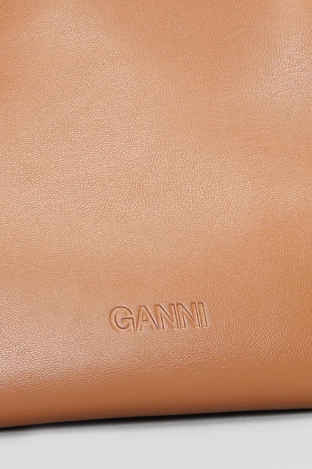 Deliberti Ganni Borsa A Spalla Bou Bag Small In Pelle Cuoio Naturale Cod. 403476 - Deliberti The Luxury Shopping