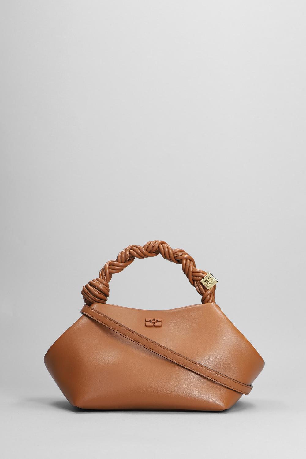 Deliberti Ganni Borsa a spalla bou bag small in pelle cuoio naturale cod. 403476 - Deliberti The Luxury Shopping