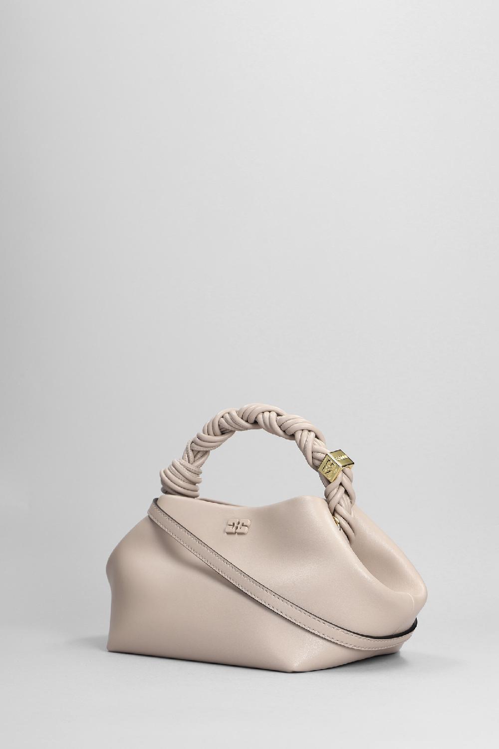 Deliberti Ganni Borsa A Spalla Bou Bag Small In Pelle Grigia Cod. 403477 - Deliberti The Luxury Shopping