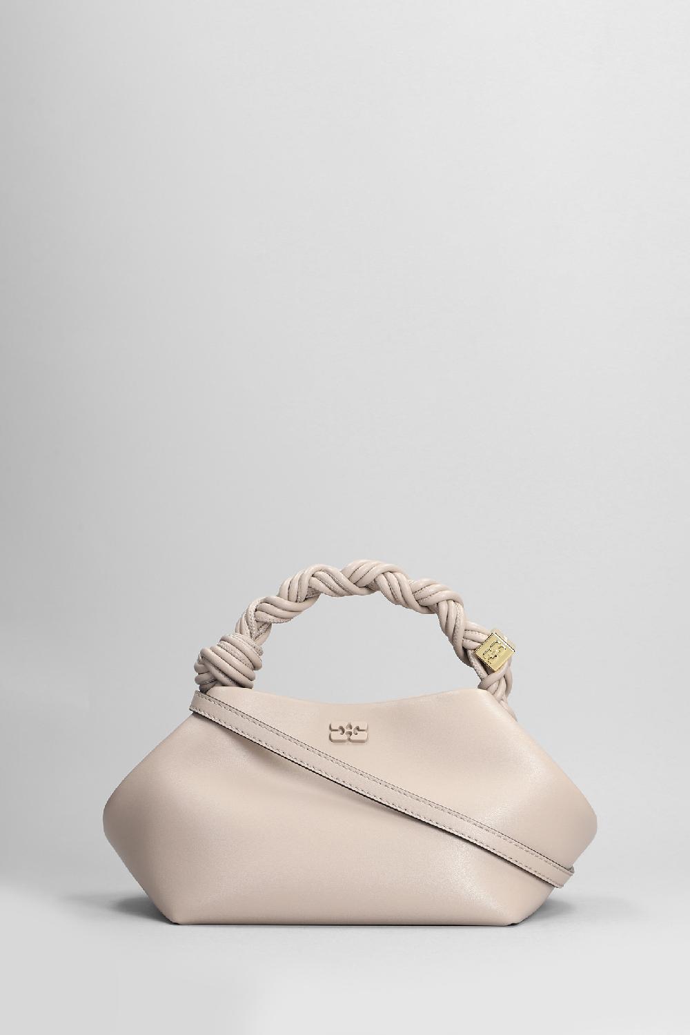 Deliberti Ganni Borsa a spalla bou bag small in pelle grigia cod. 403477 - Deliberti The Luxury Shopping