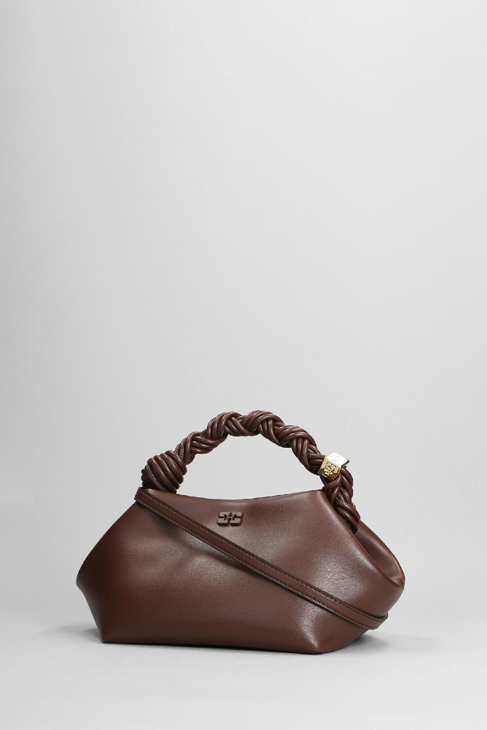 Deliberti Ganni Borsa A Spalla Bou Bag Small In Pelle Marrone Cod. 403479 - Deliberti The Luxury Shopping