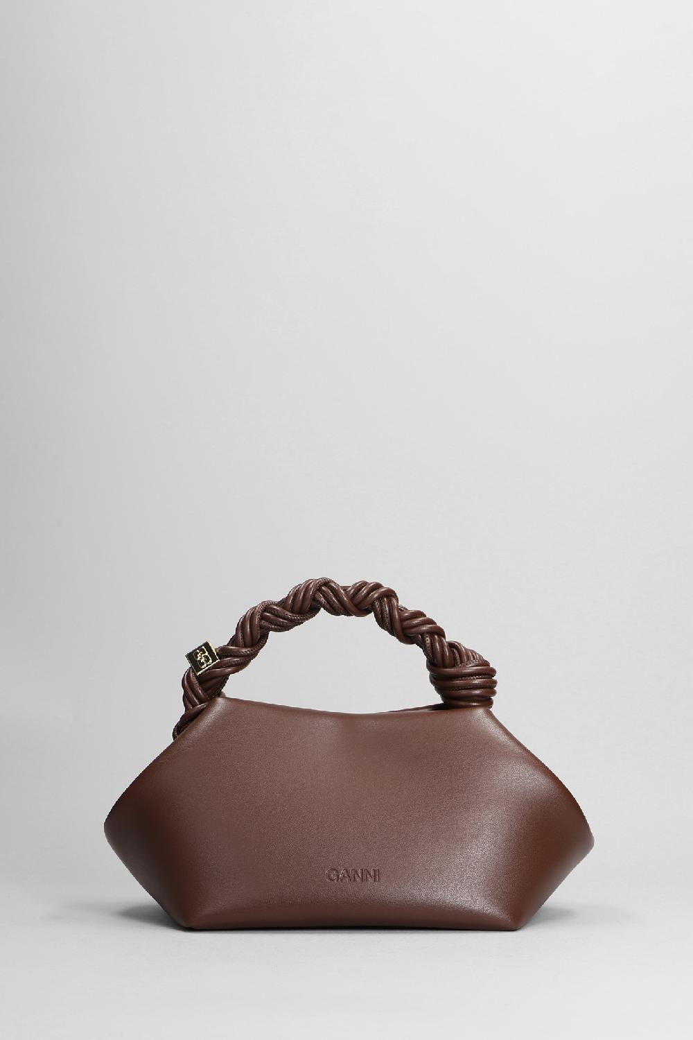 Deliberti Ganni Borsa A Spalla Bou Bag Small In Pelle Marrone Cod. 403479 - Deliberti The Luxury Shopping