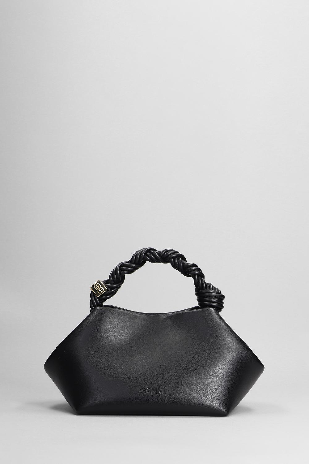Deliberti Ganni Borsa A Spalla Bou Bag Small In Pelle Nera Cod. 403475 - Deliberti The Luxury Shopping
