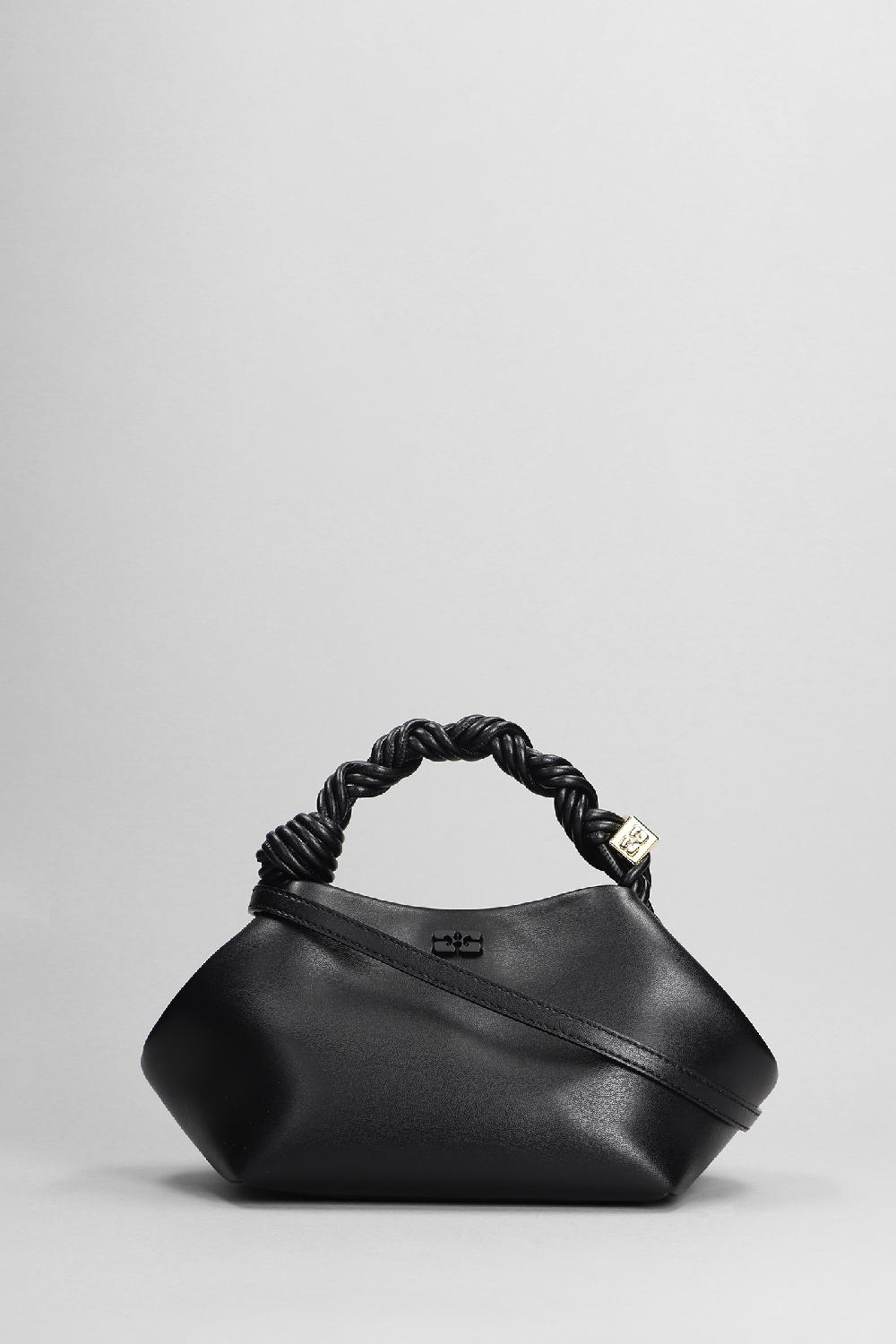 Deliberti Ganni Borsa a spalla bou bag small in pelle nera cod. 403475 - Deliberti The Luxury Shopping