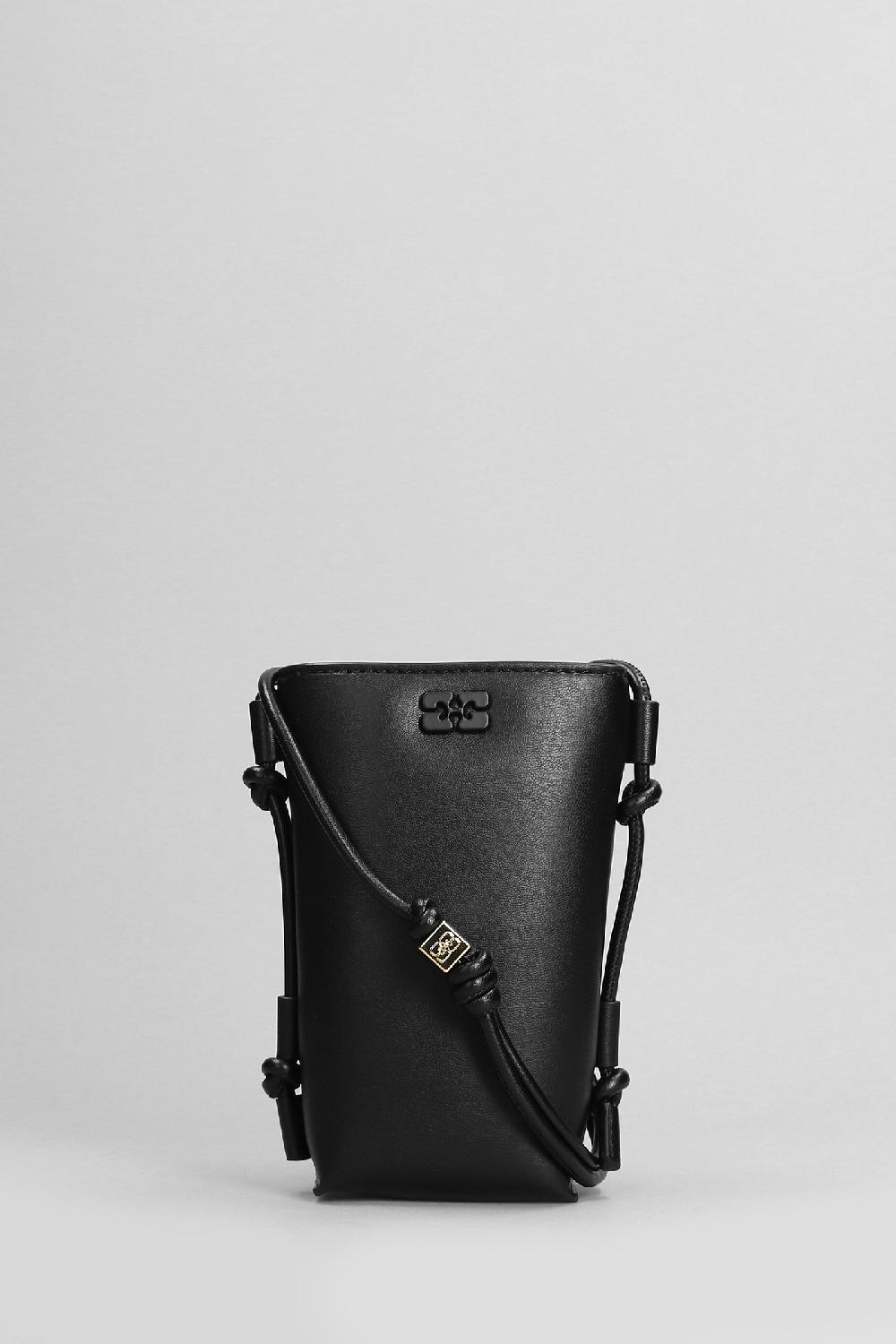 Deliberti Ganni Borsa a spalla bou crossbody in pelle nera cod. 403482 - Deliberti The Luxury Shopping