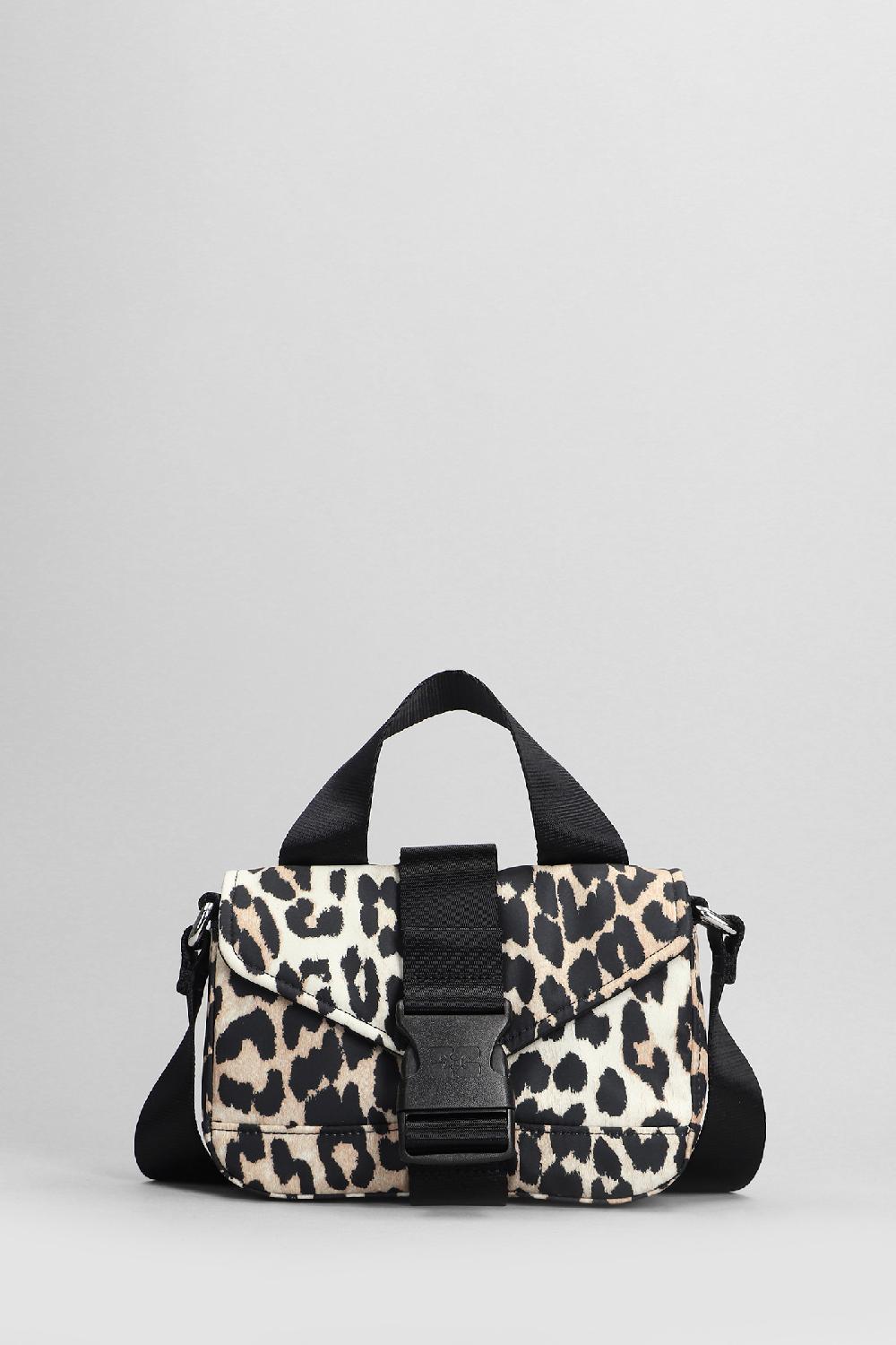 Deliberti Ganni Borsa a spalla in poliestere animalier cod. 403465 - Deliberti The Luxury Shopping