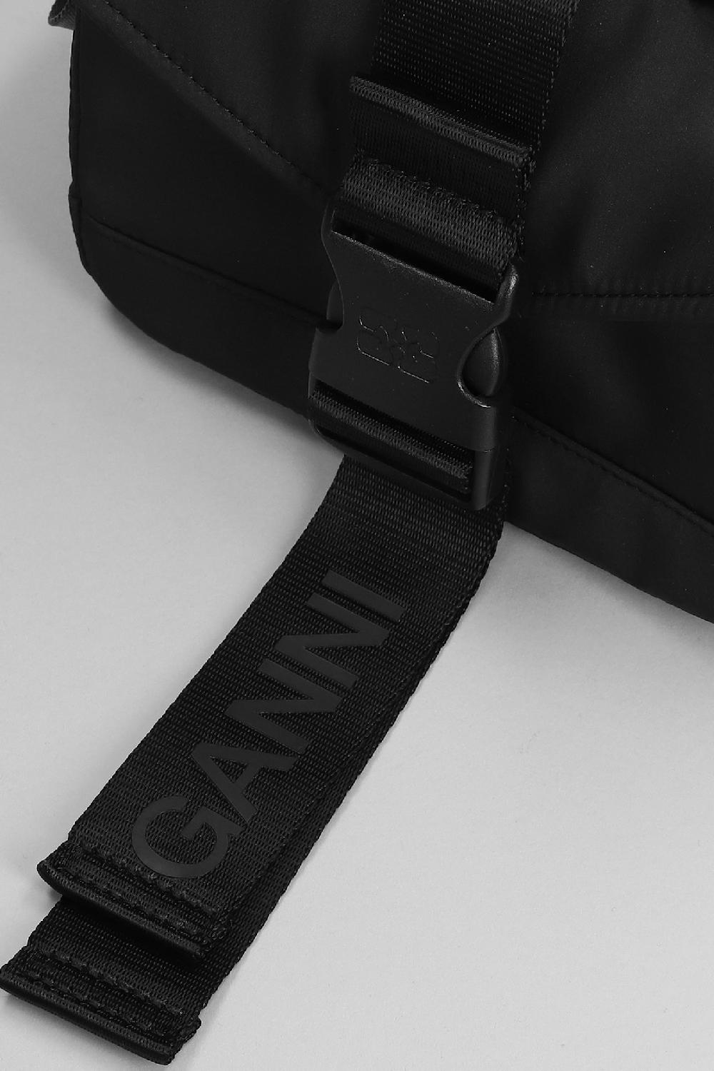 Deliberti Ganni Borsa A Spalla In Poliestere Nero Cod. 403464 - Deliberti The Luxury Shopping