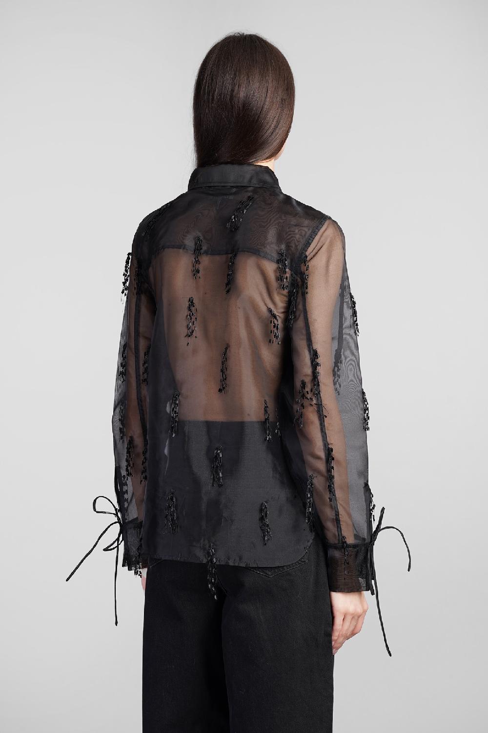 Deliberti Ganni Camicia In Poliestere Nero Cod. 409933 - Deliberti The Luxury Shopping