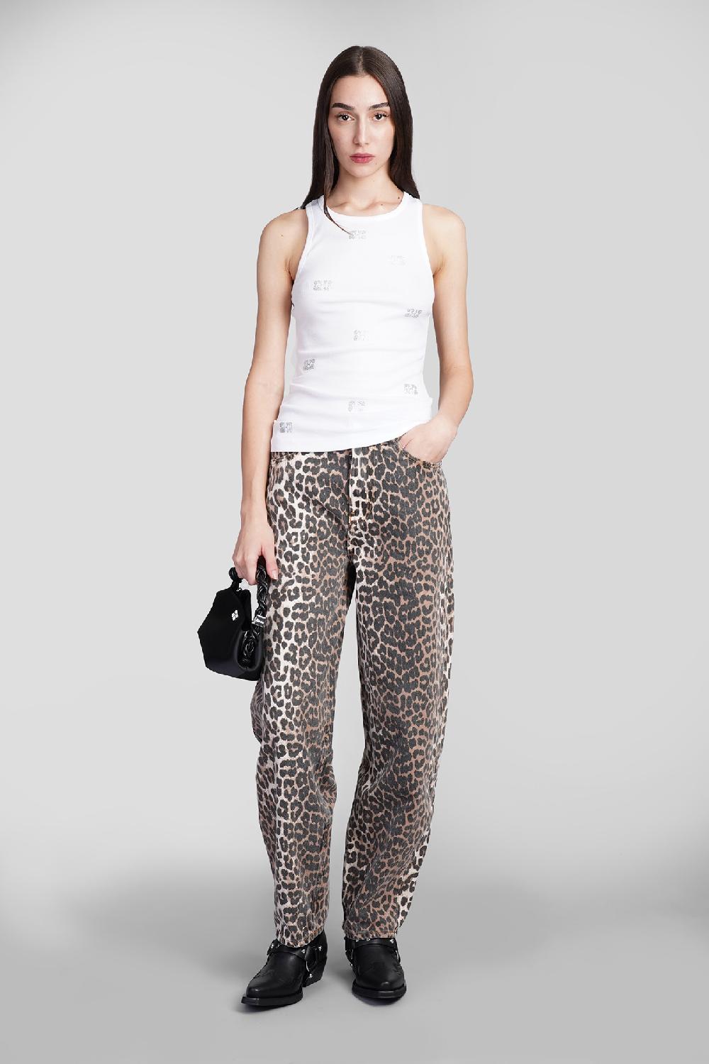 Deliberti Ganni Canotta In Cotone Bianco Cod. 409919 - Deliberti The Luxury Shopping