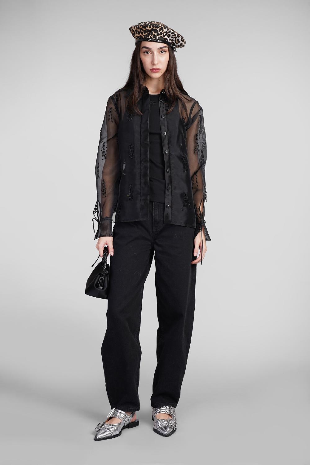 Deliberti Ganni Canotta In Cotone Nero Cod. 397185 - Deliberti The Luxury Shopping